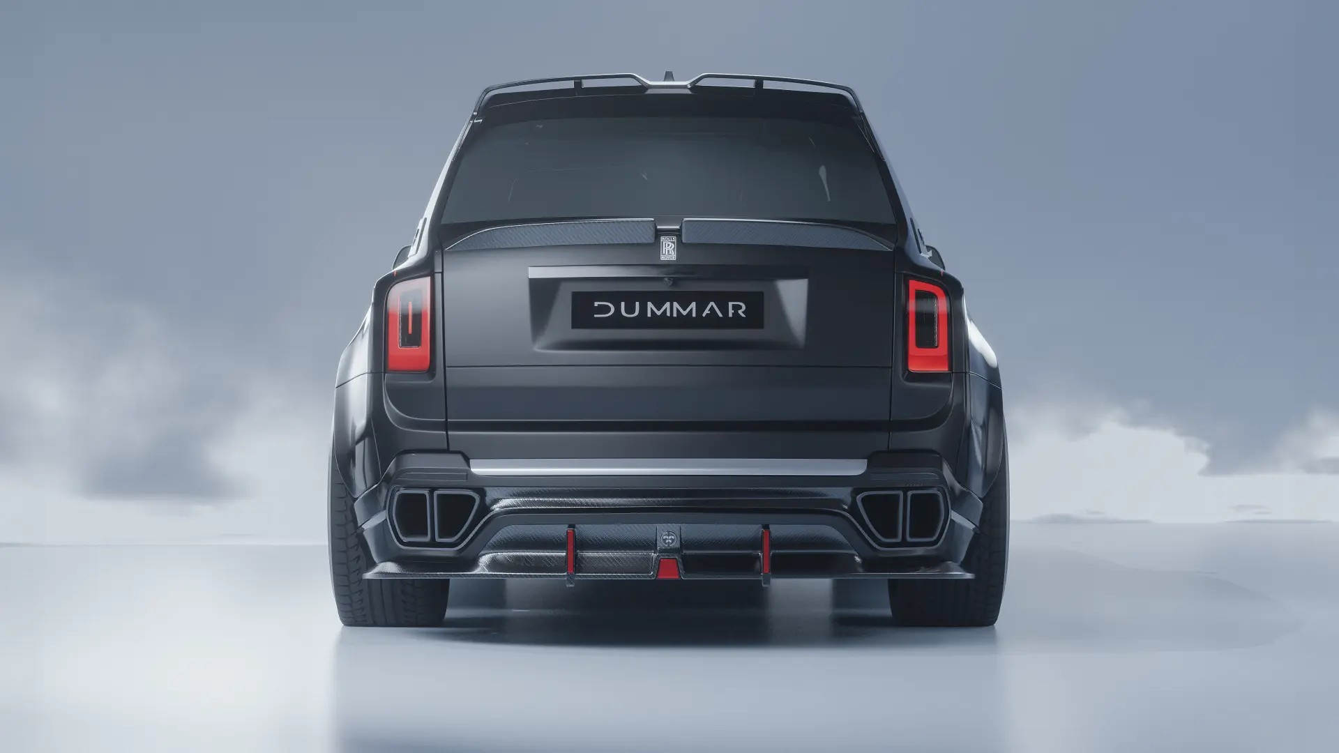 Dummar Exclusive Rolls-Royce Cullinan carbon fibre rear diffuser and exterior styling