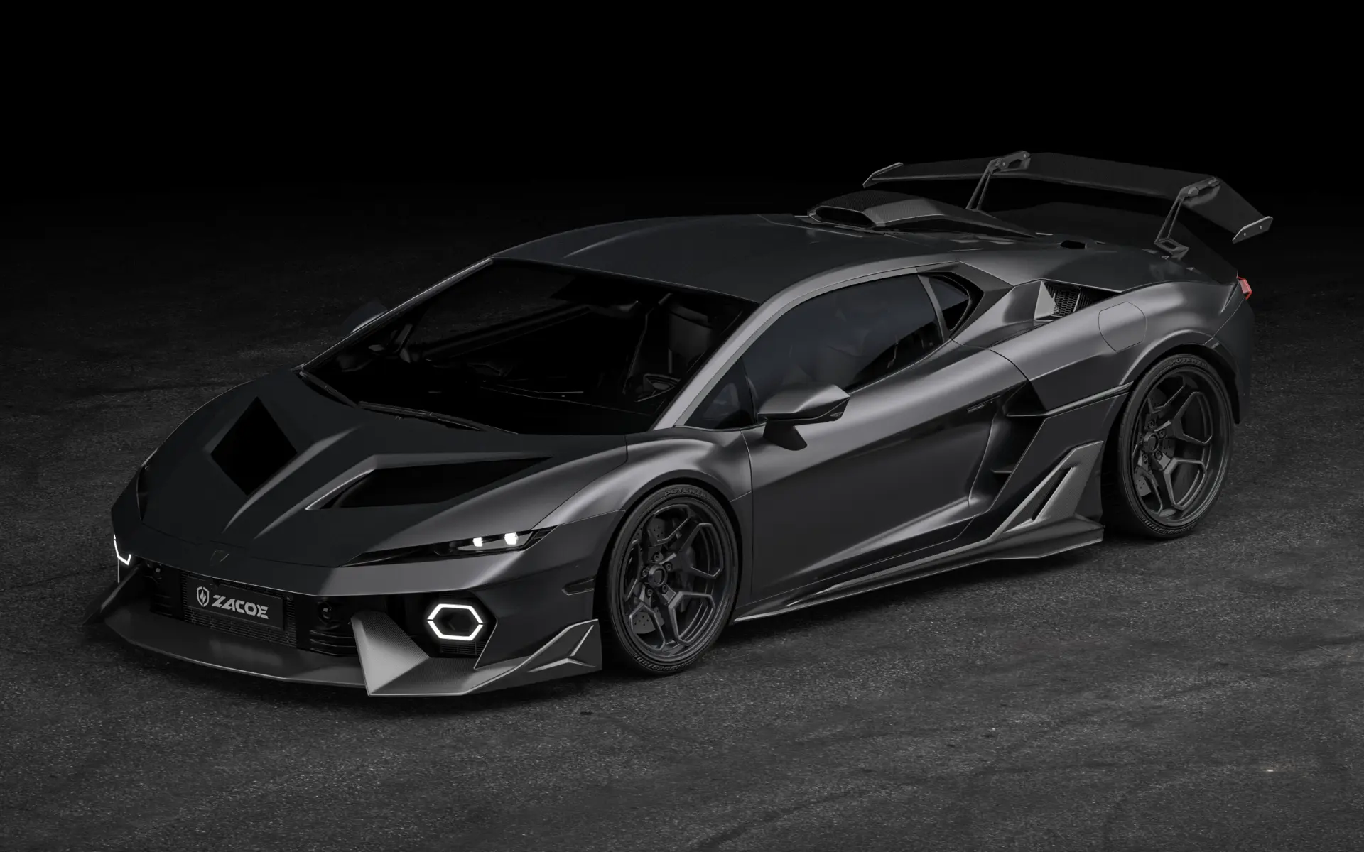 ZACOE carbon fibre body kit for a Lamborghini Temerario