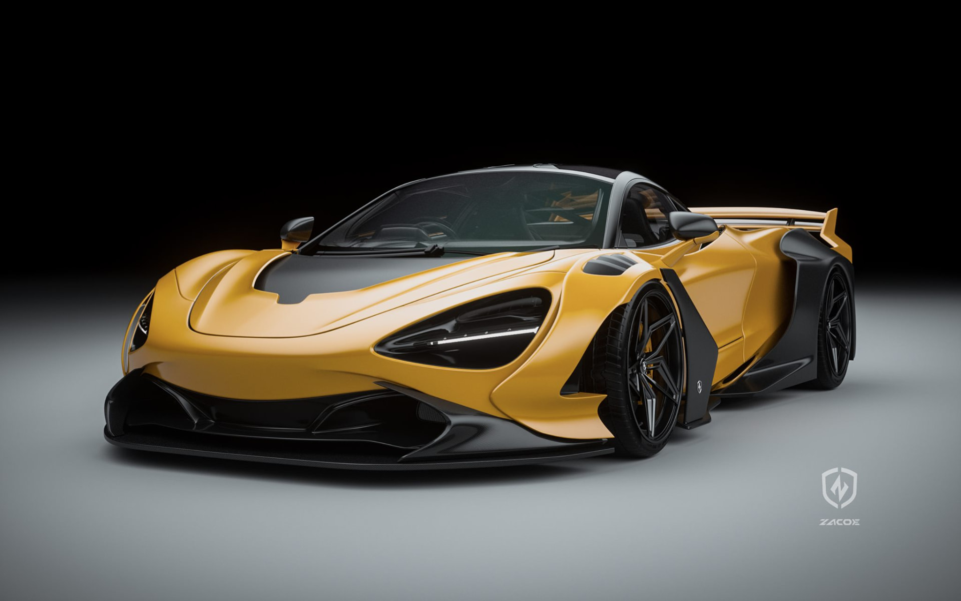 ZACOE carbon fibre widebody styling for a McLaren 720S